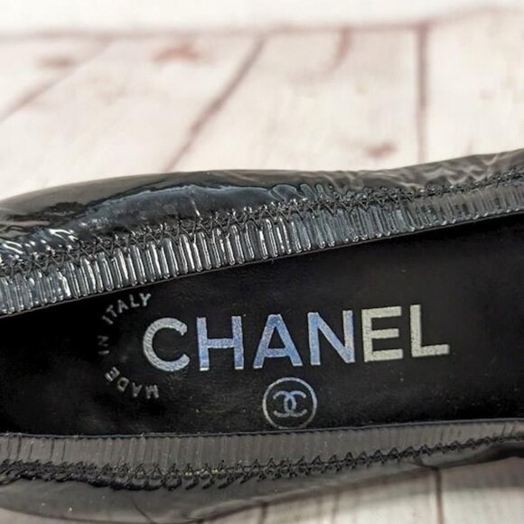 Chanel Scrunch Two Tone Pump sz 36 - Picture 9 of 10